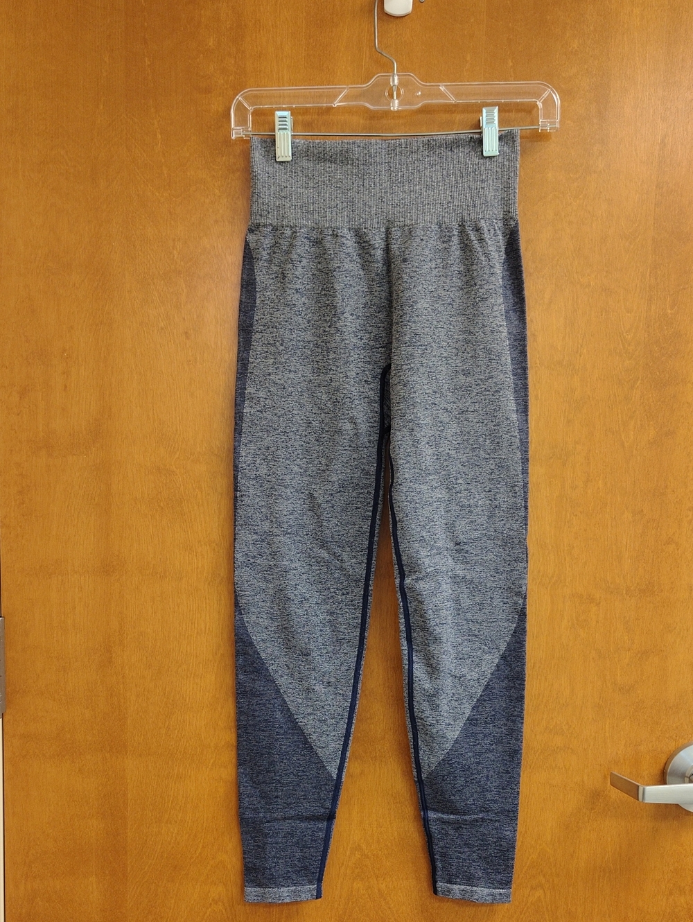 PINK Victoria's Secret Marled Blue Seamless Leggings
